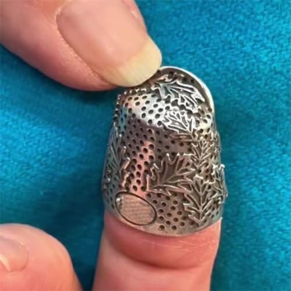 Sewing Thimble Metal - المعادن المفتوحة مسمار الجوزة كشتبان دائم