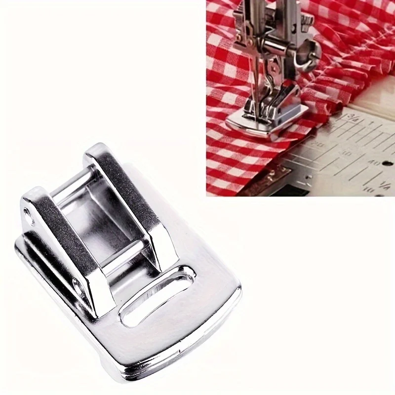 Sewing Hemming - Shirring جمع Welying القدم الضغط هيم