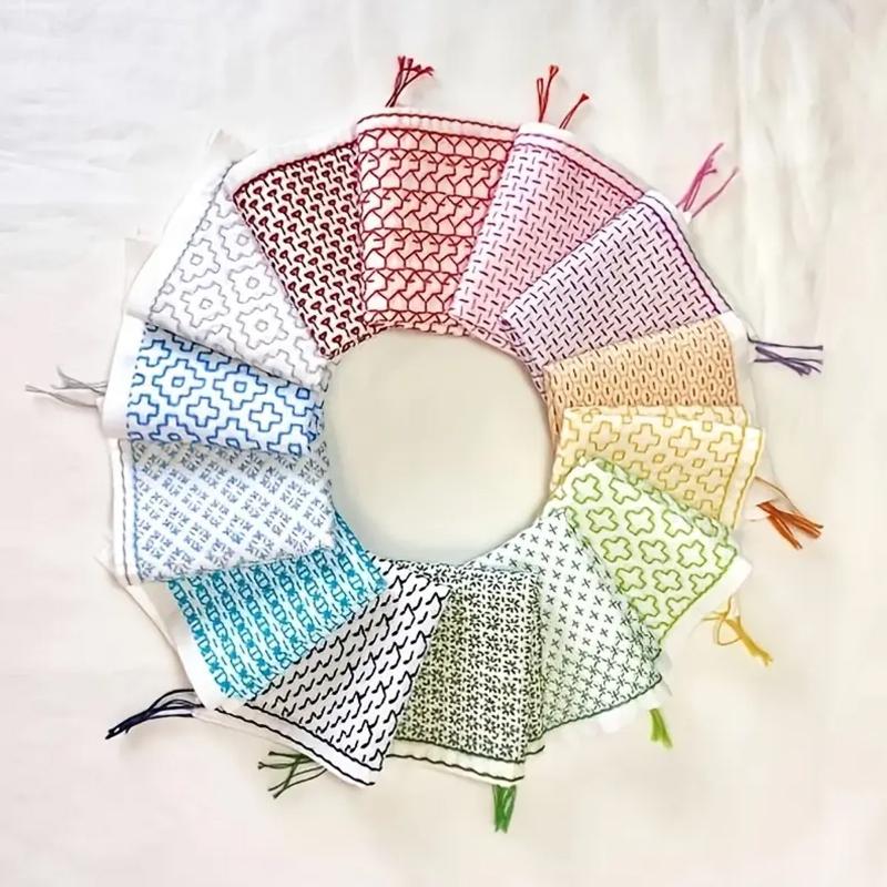Textile Sewing Kit - 9/32 قطعة الموضوع والإبر الدنيم النسيج