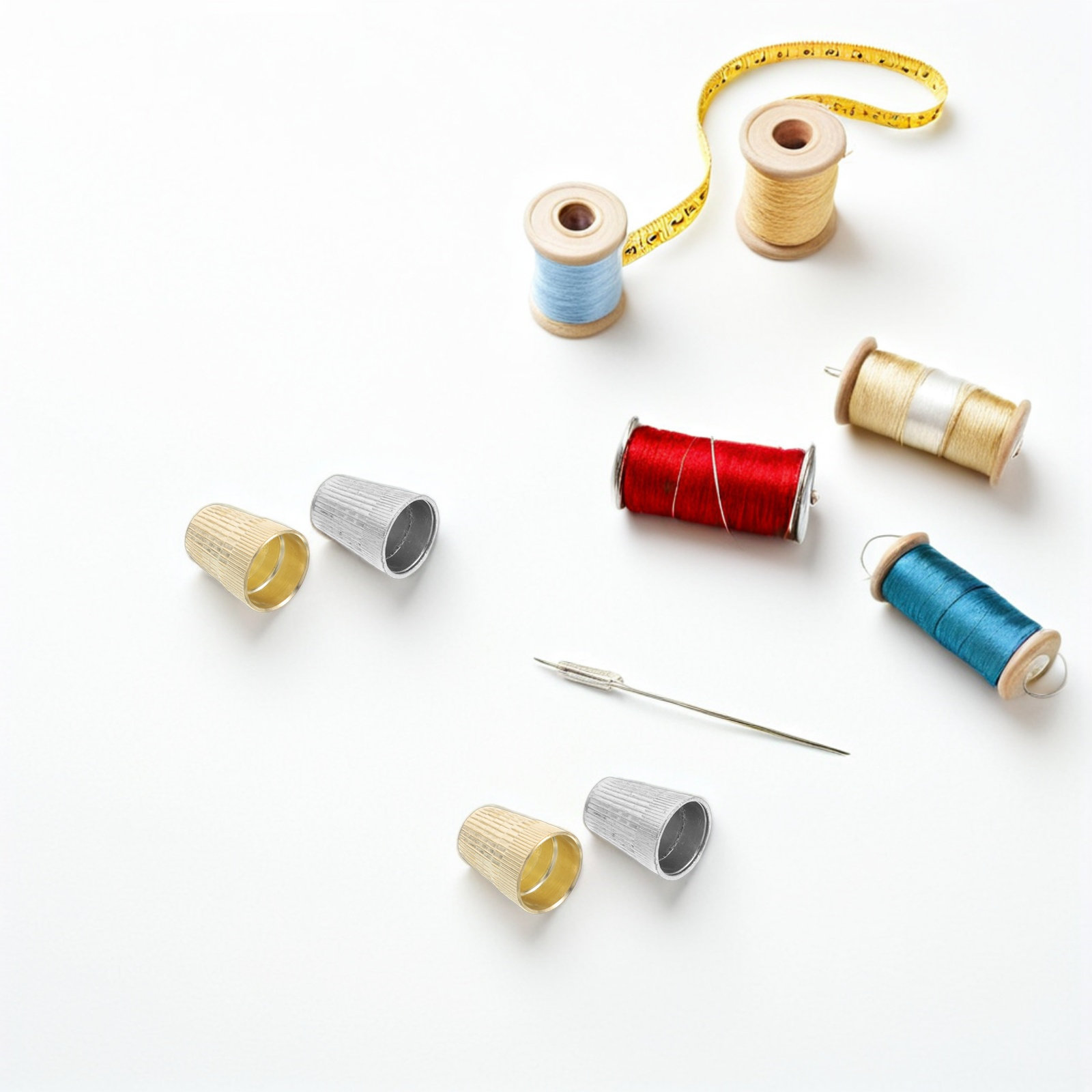 6 قطع من واقيات الأصابع المعدن - مراجعة Sewing Thimble Metal وسعره