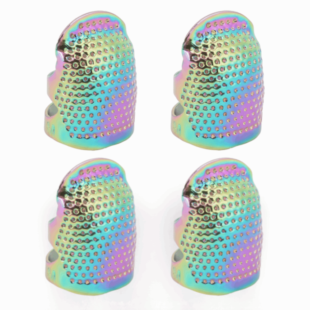 4 قطع من واقيات الأصابع النحاس - مراجعة Sewing Thimble Metal وسعره
