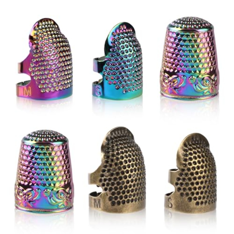 قفازات خياطة يدوية، 6 قطع من ق - مراجعة Sewing Thimble Metal وسعره