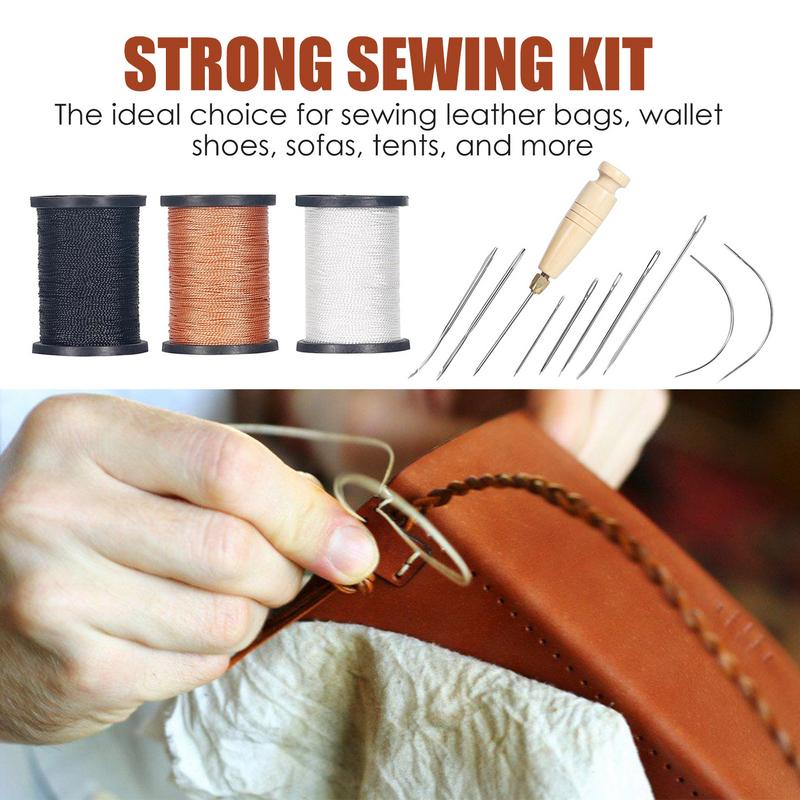مجموعة خياطة جلدية مجموعة خياط - مراجعة Leather Needle Heavy وسعره