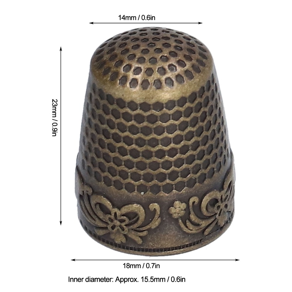 10 قطع من واقيات الأصابع المعد - مراجعة Sewing Thimble Metal وسعره