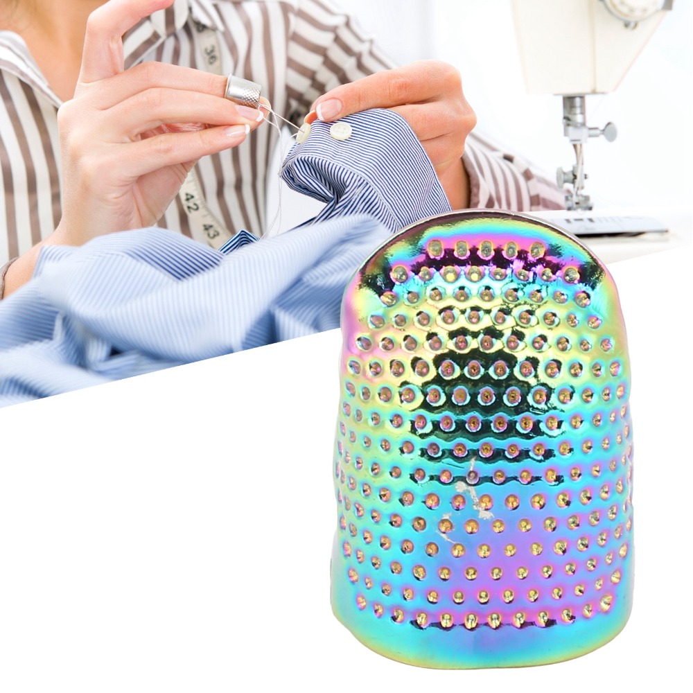 4 قطع من واقيات الأصابع النحاس - مراجعة Sewing Thimble Metal وسعره