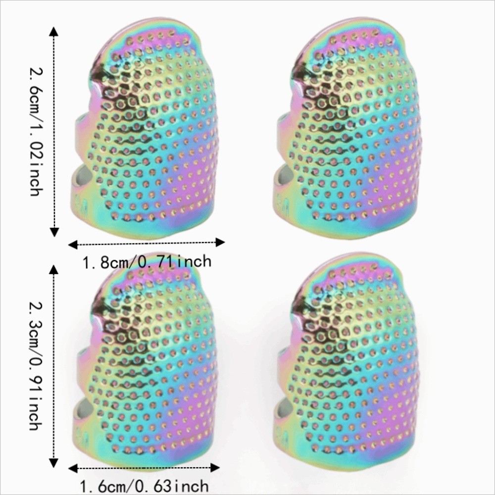 4 قطع من واقيات الأصابع النحاس - مراجعة Sewing Thimble Metal وسعره