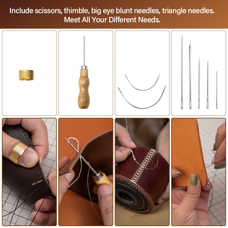 WUTA طقم تصليح الجلود الأحذية  - مراجعة Textile Sewing Kit وسعره